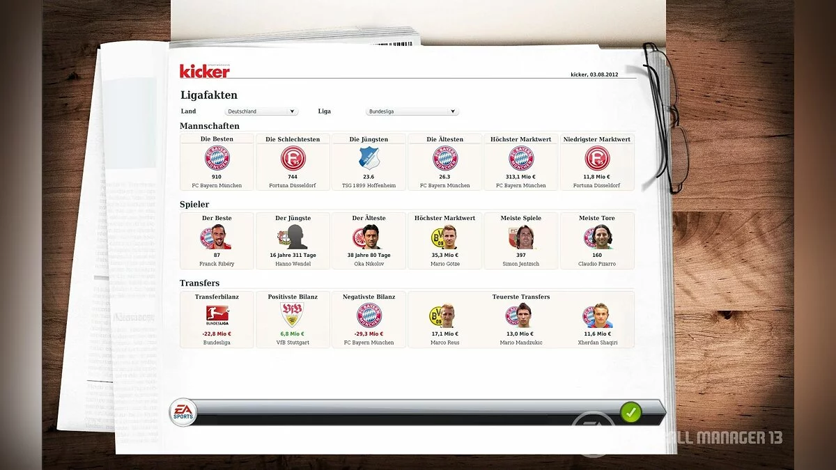 Скриншот из игры FIFA Manager 13 - 23