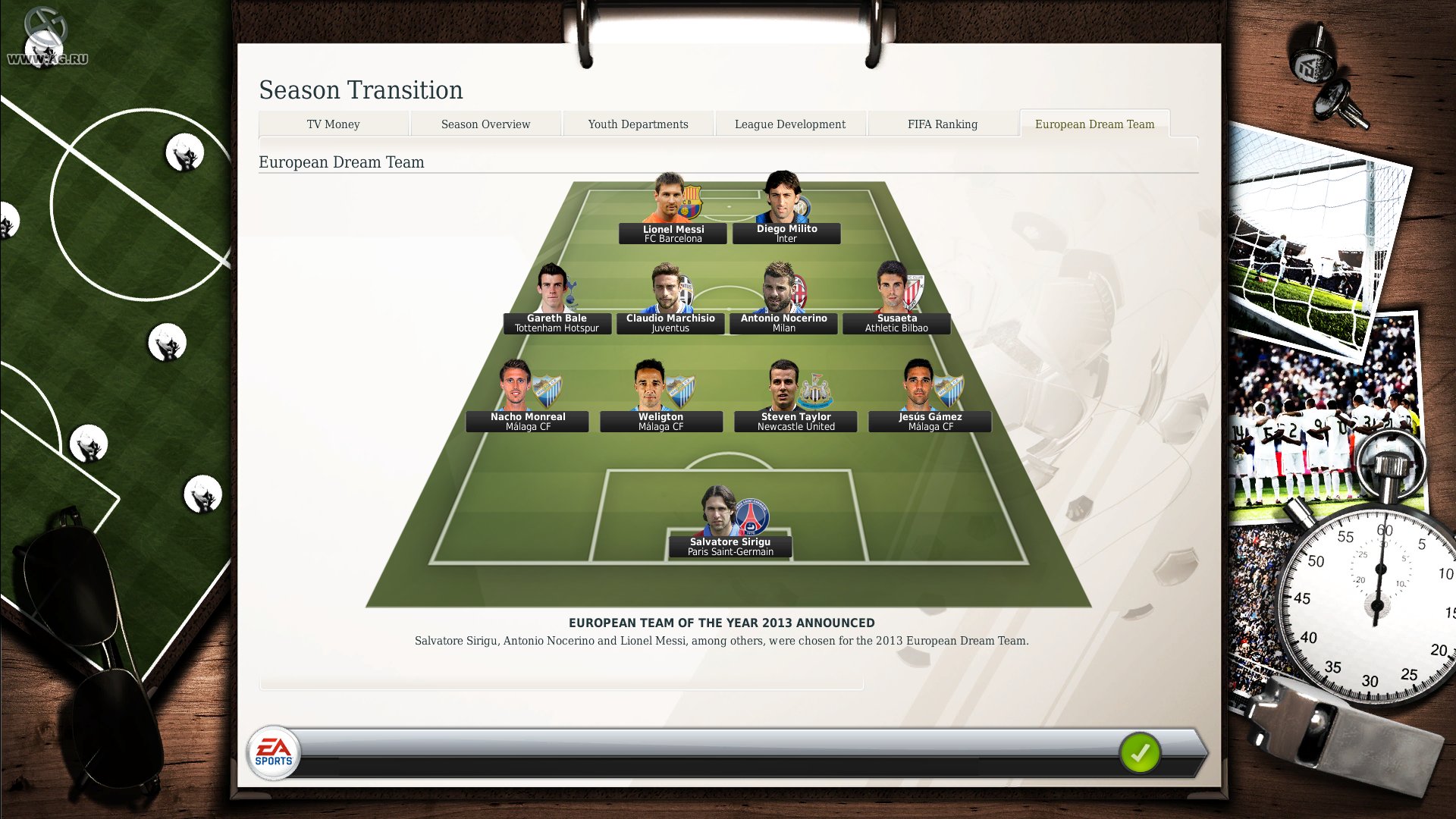 Скриншот из игры FIFA Manager 13 - 36