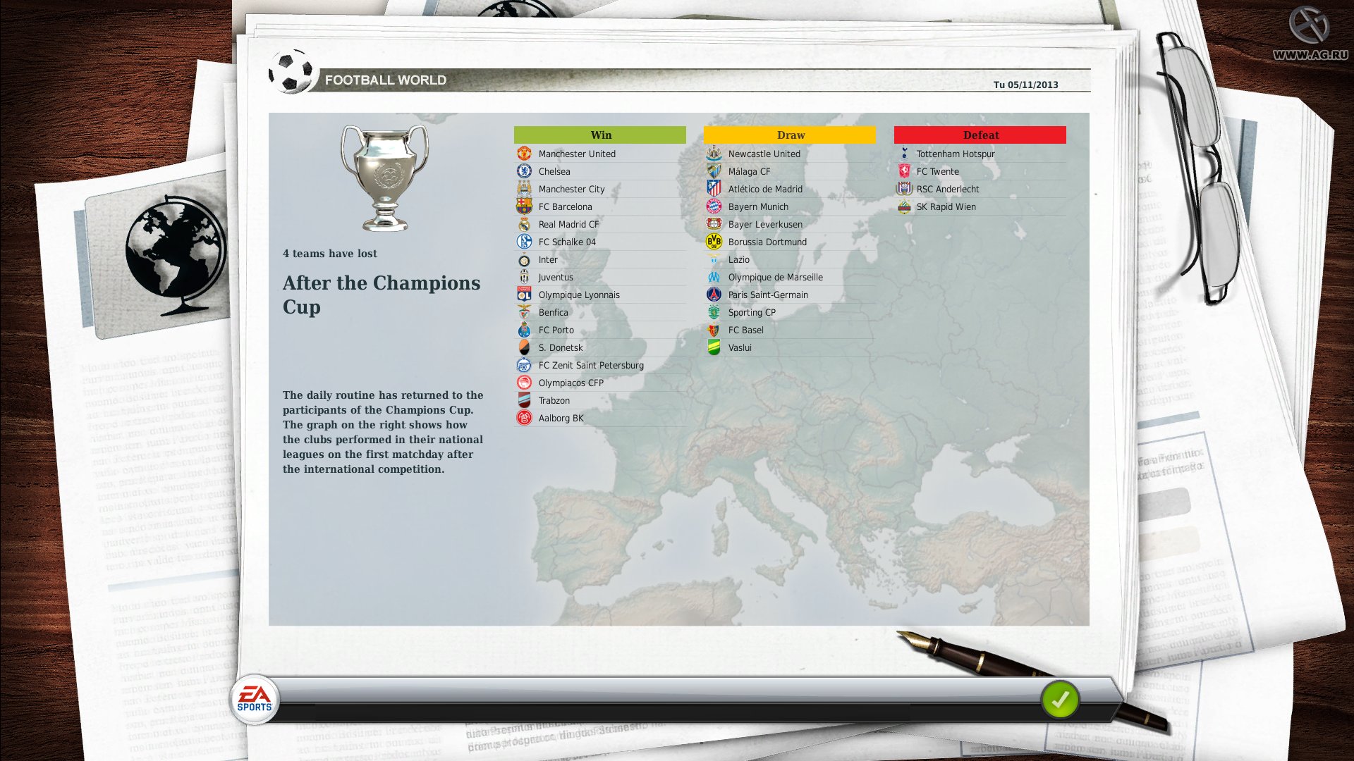 Скриншот из игры FIFA Manager 13 - 119