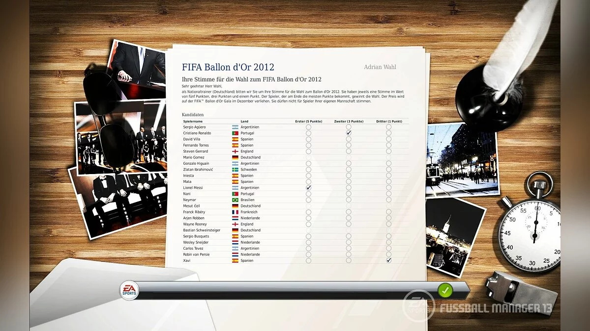 Скриншот из игры FIFA Manager 13 - 15