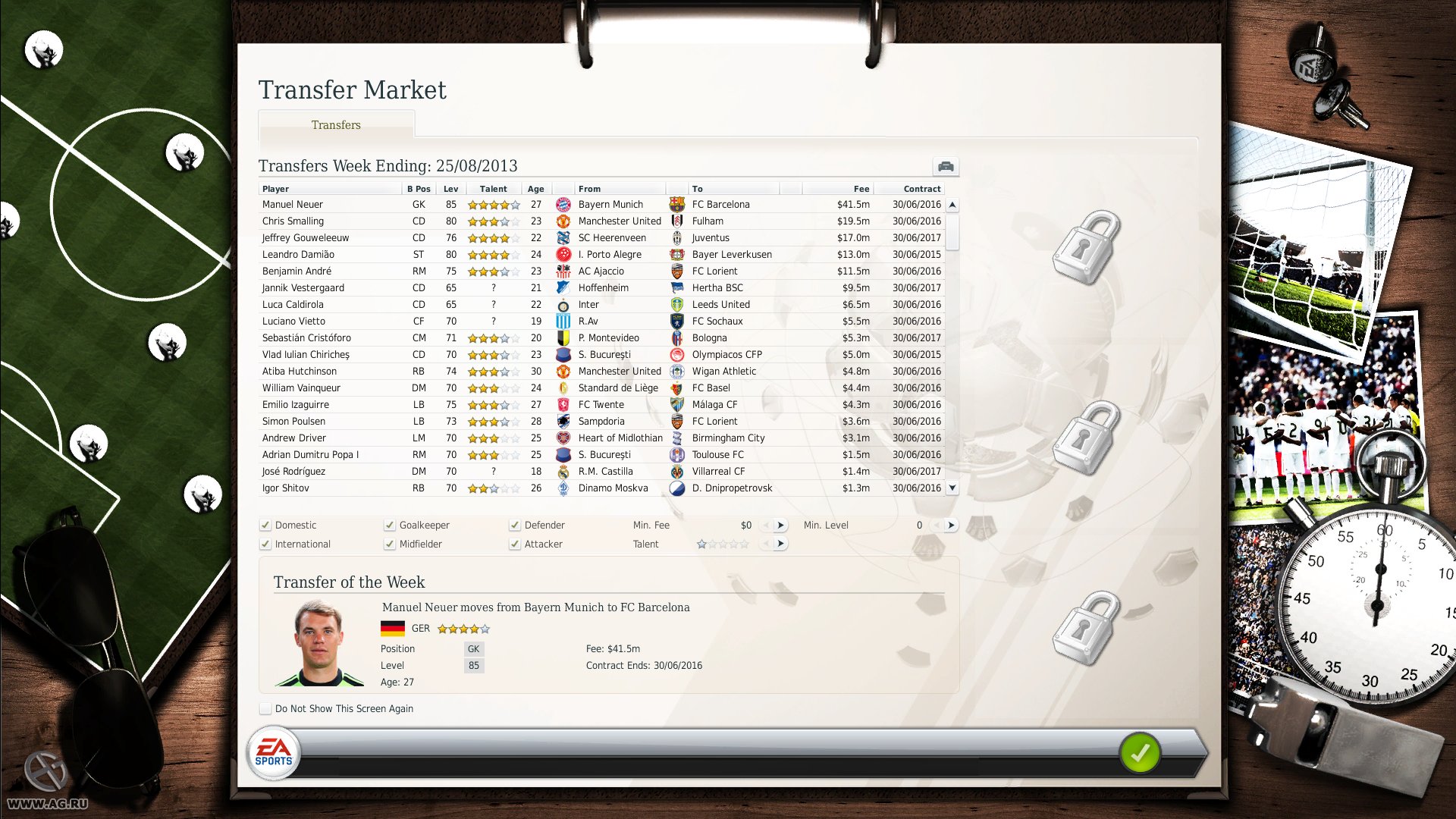 Скриншот из игры FIFA Manager 13 - 114