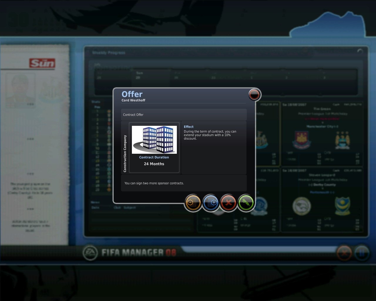Скриншот из игры FIFA Manager 08 - 37