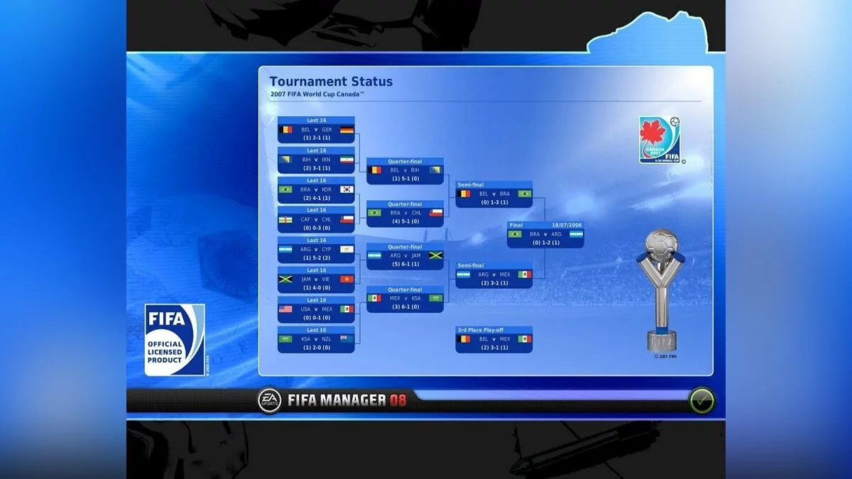 Скриншот из игры FIFA Manager 08 - 7