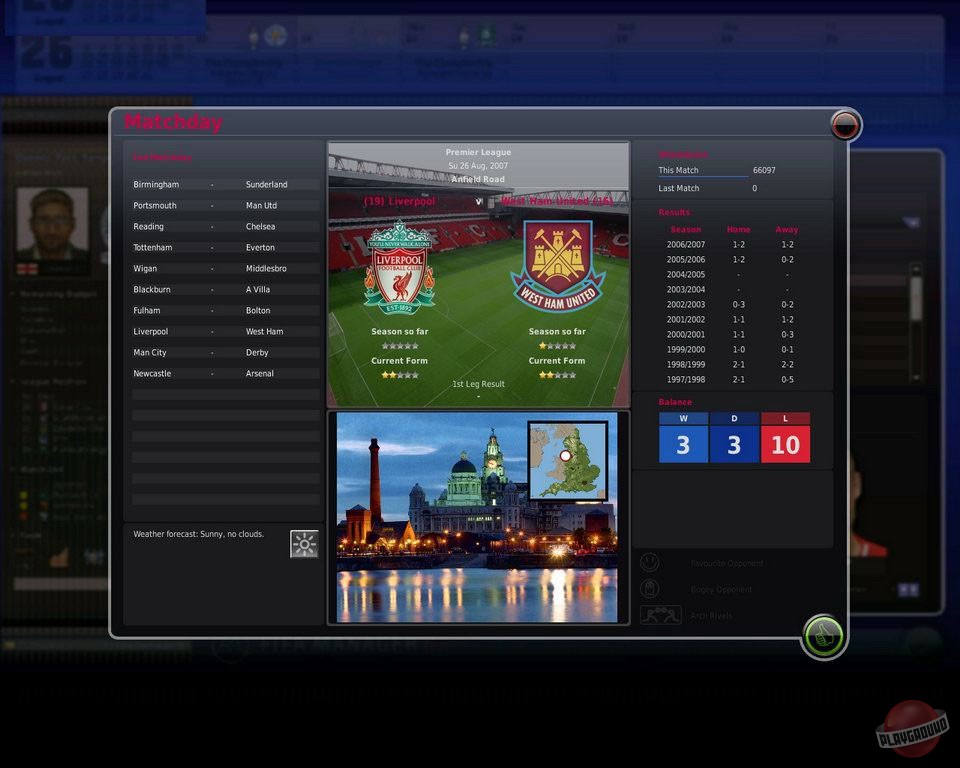 Скриншот из игры FIFA Manager 08 - 14