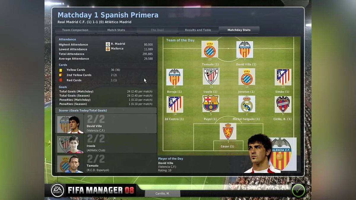 Скриншот из игры FIFA Manager 08 - 34