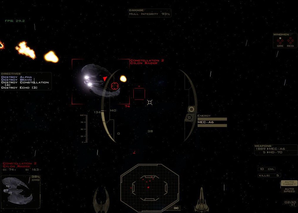 Скриншот из игры Battlestar Galactica: Beyond the Red Line - 2