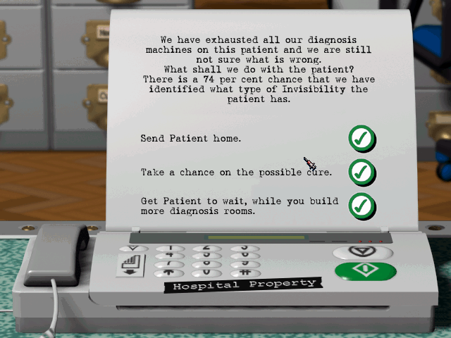 Скриншот из игры Theme Hospital - 1