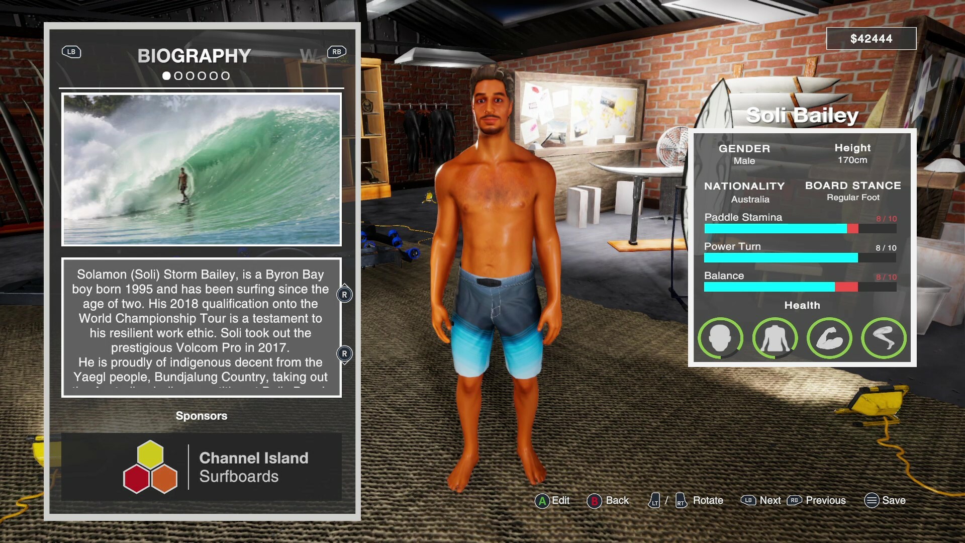 Скриншот из игры Barton Lynch Pro Surfing - 19