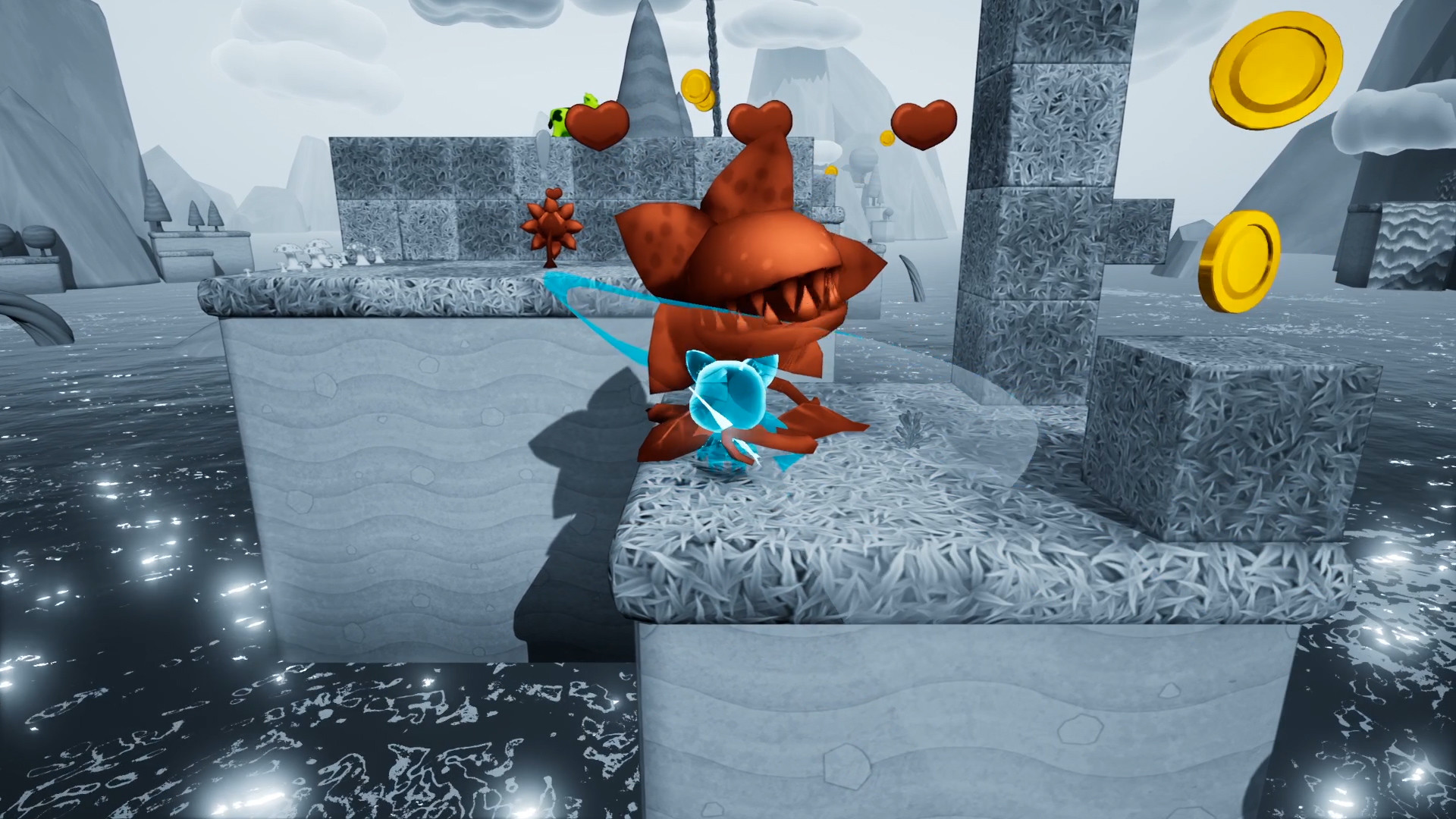 Скриншот из игры Neko Ghost, Jump! - 17