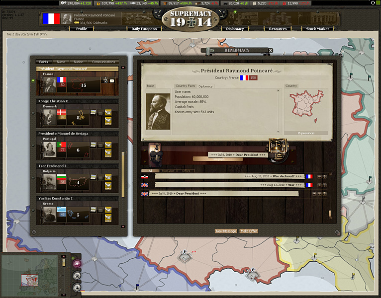 Скриншот из игры Supremacy: 1914 - 11