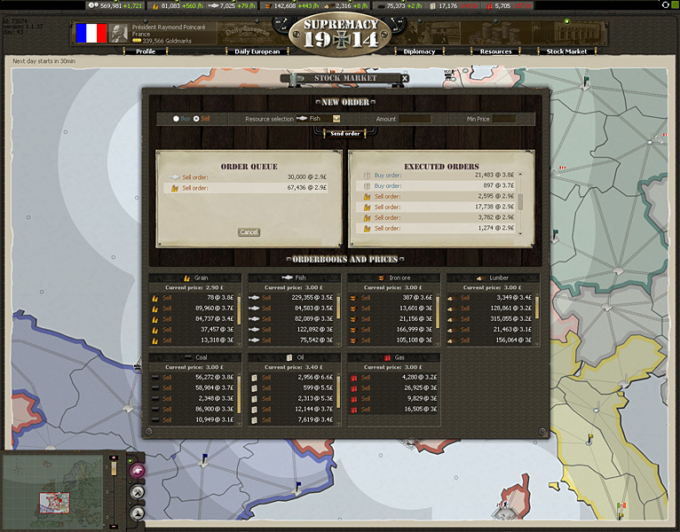 Скриншот из игры Supremacy: 1914 - 6