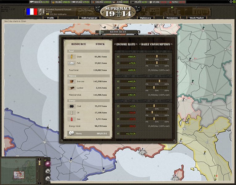 Скриншот из игры Supremacy: 1914 - 39