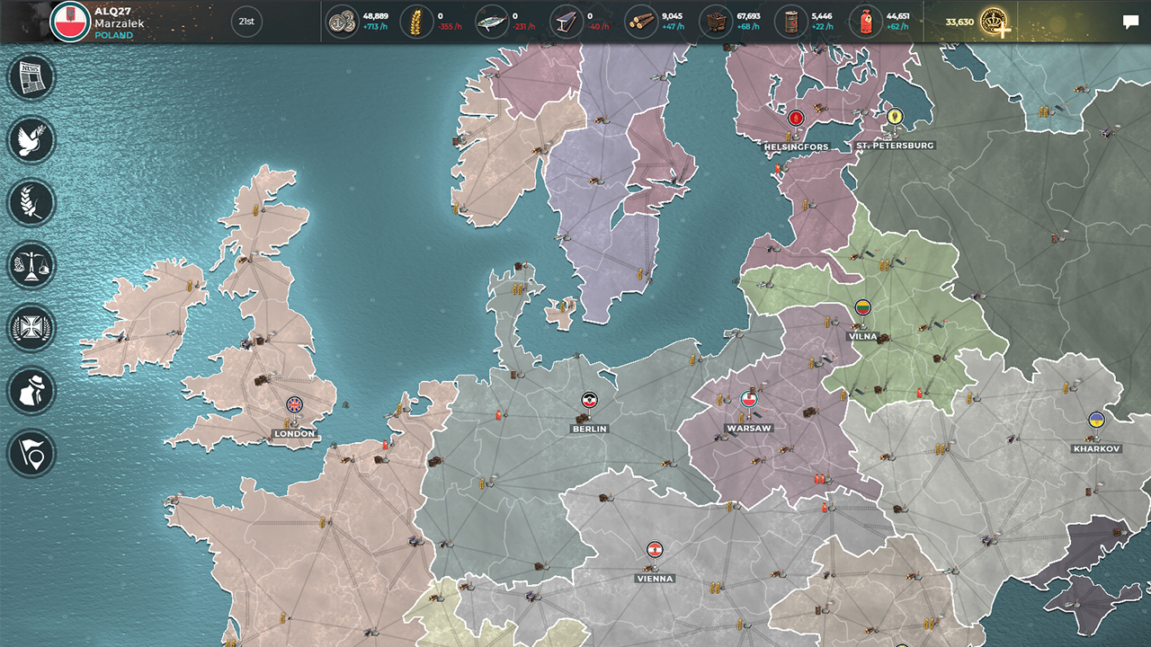 Скриншот из игры Supremacy: 1914 - 18