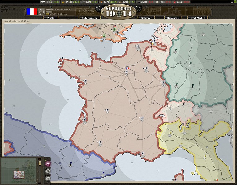 Скриншот из игры Supremacy: 1914 - 5