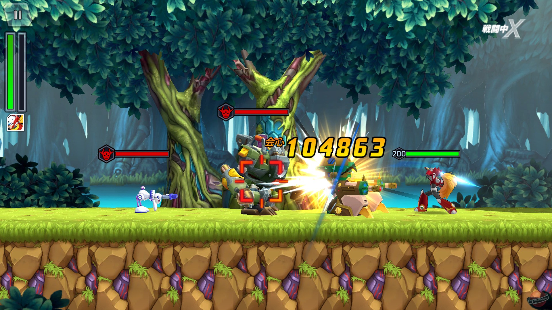 Скриншот из игры Mega Man X DiVE - 2