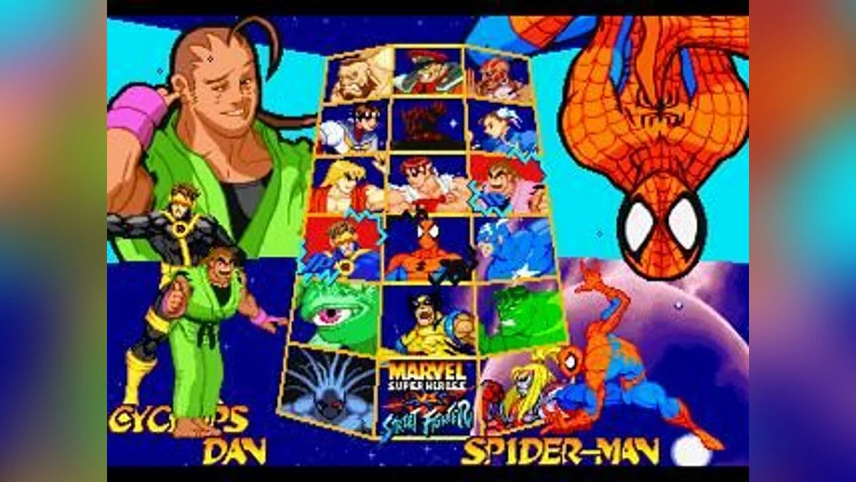Скриншот из игры Marvel Super Heroes vs. Street Fighter - 18