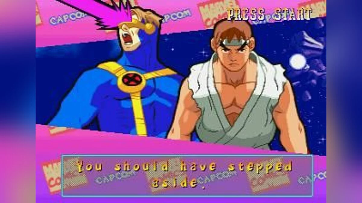 Скриншот из игры Marvel Super Heroes vs. Street Fighter - 7