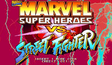 Скриншот из игры Marvel Super Heroes vs. Street Fighter - 13