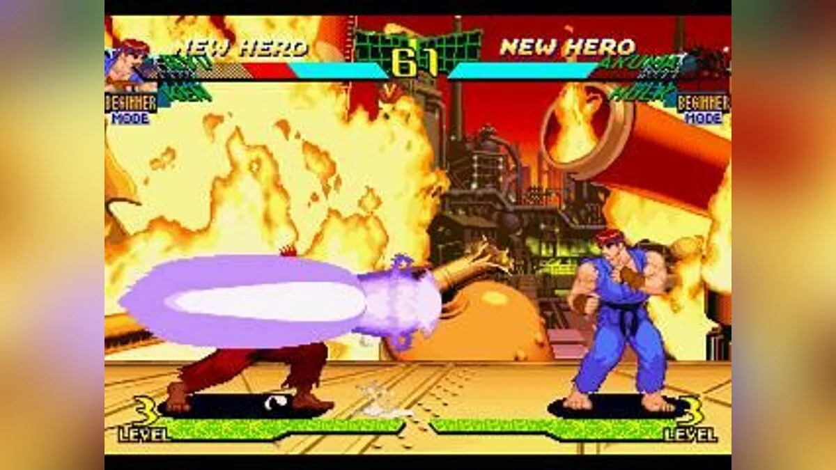 Скриншот из игры Marvel Super Heroes vs. Street Fighter - 5