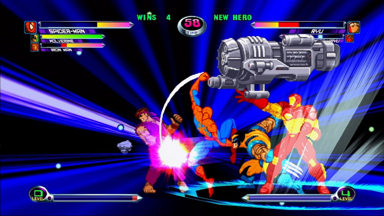 Скриншот из игры Marvel vs. Capcom 2: New Age of Heroes - 86