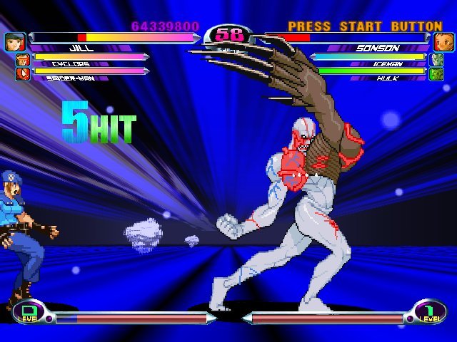 Скриншот из игры Marvel vs. Capcom 2: New Age of Heroes - 31