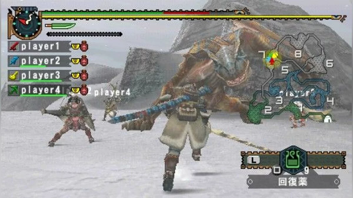 Скриншот из игры Monster Hunter: Freedom 2 - 4
