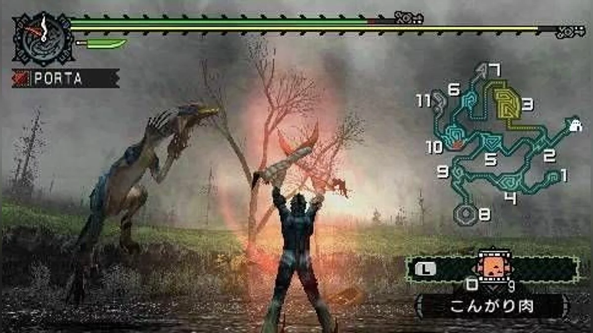 Скриншот из игры Monster Hunter Freedom - 13