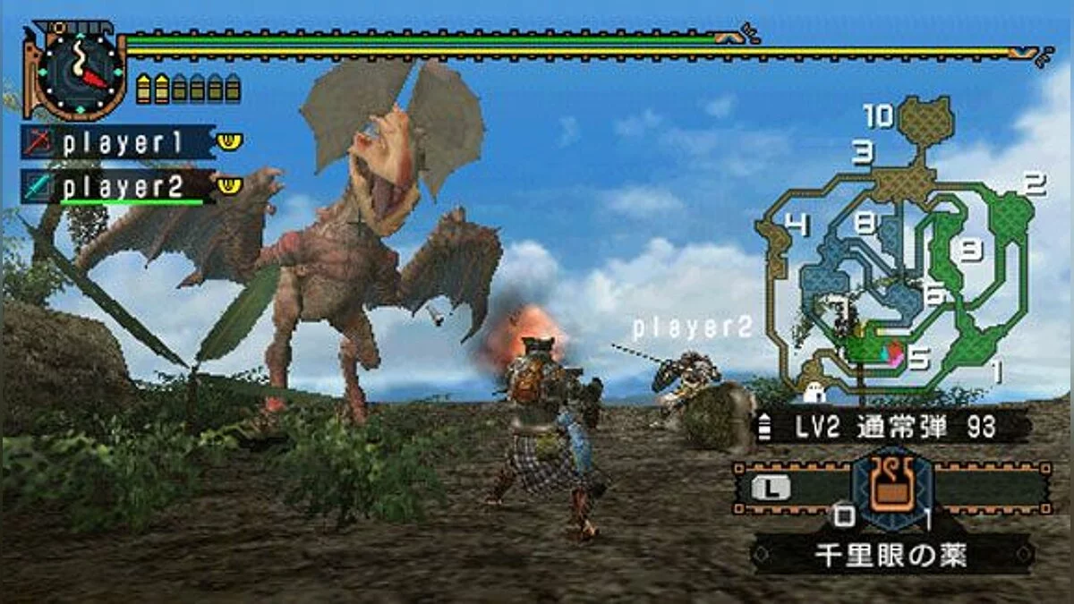 Скриншот из игры Monster Hunter Freedom - 2