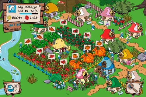 Скриншот из игры Smurfs' Village - 5