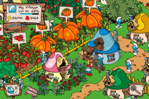 Скриншот из игры Smurfs' Village - 2