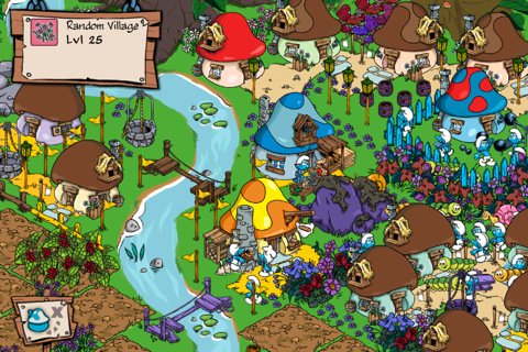 Скриншот из игры Smurfs' Village - 1