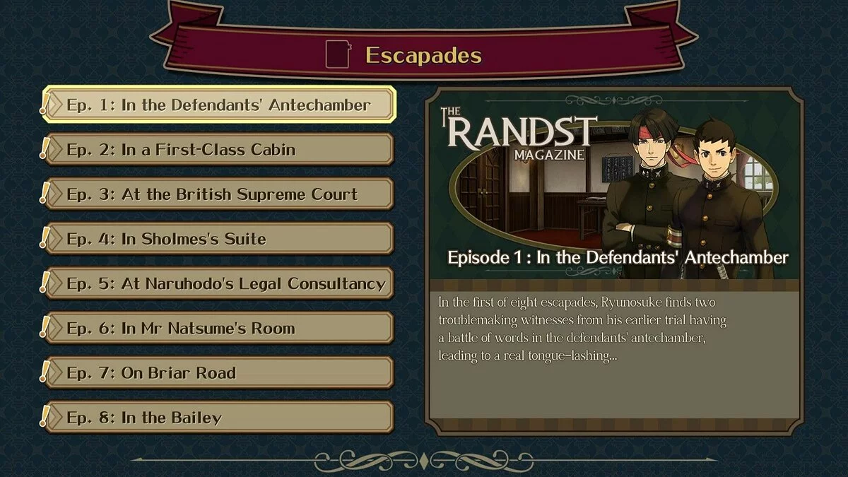 Скриншот из игры The Great Ace Attorney Chronicles - 8