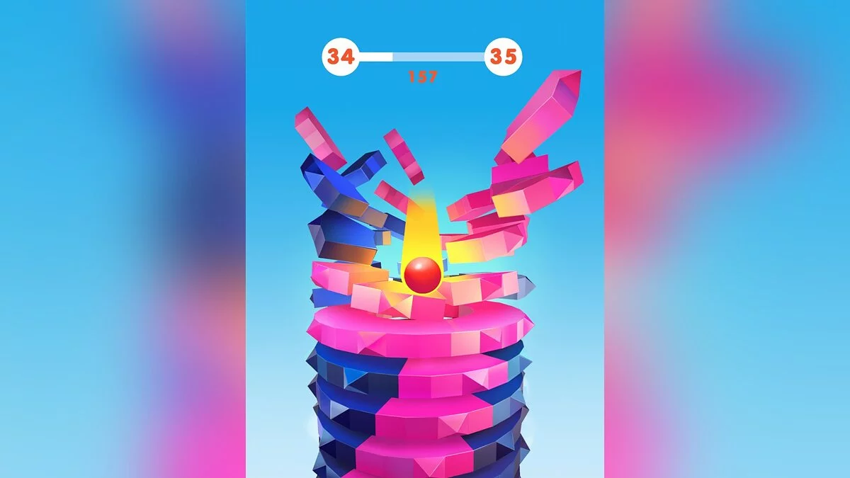 Скриншот из игры Stack Ball 3D - 11