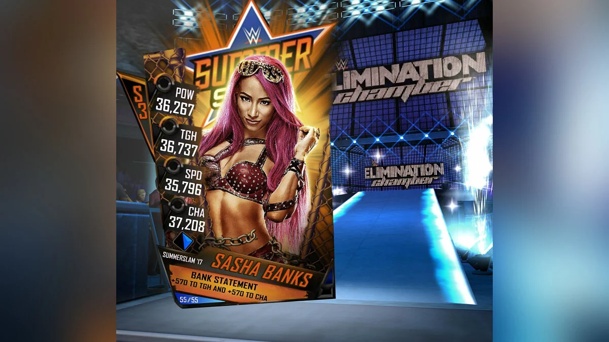 Скриншот из игры WWE SuperCard - 2