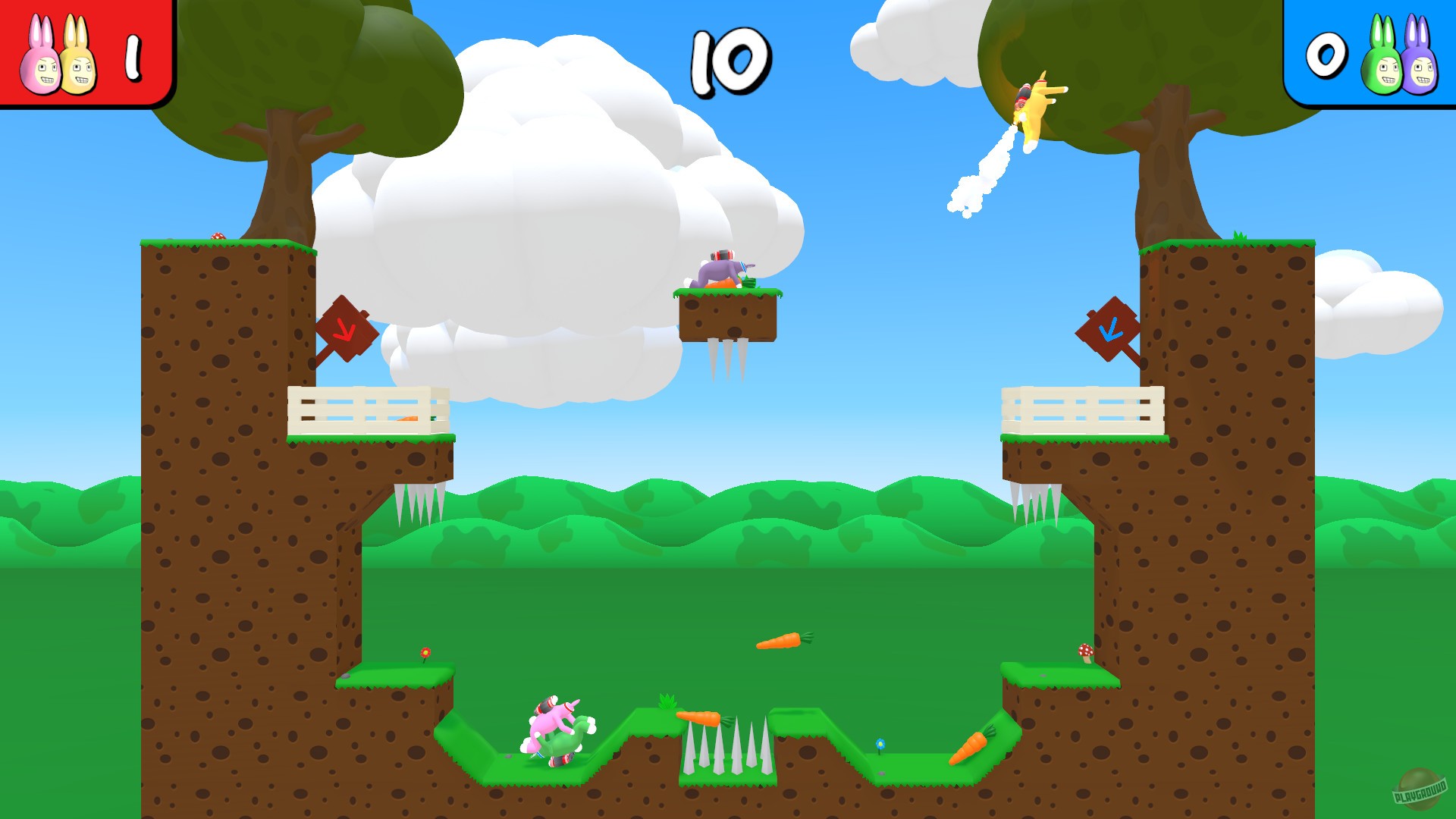 Скриншот из игры Super Bunny Man - 13