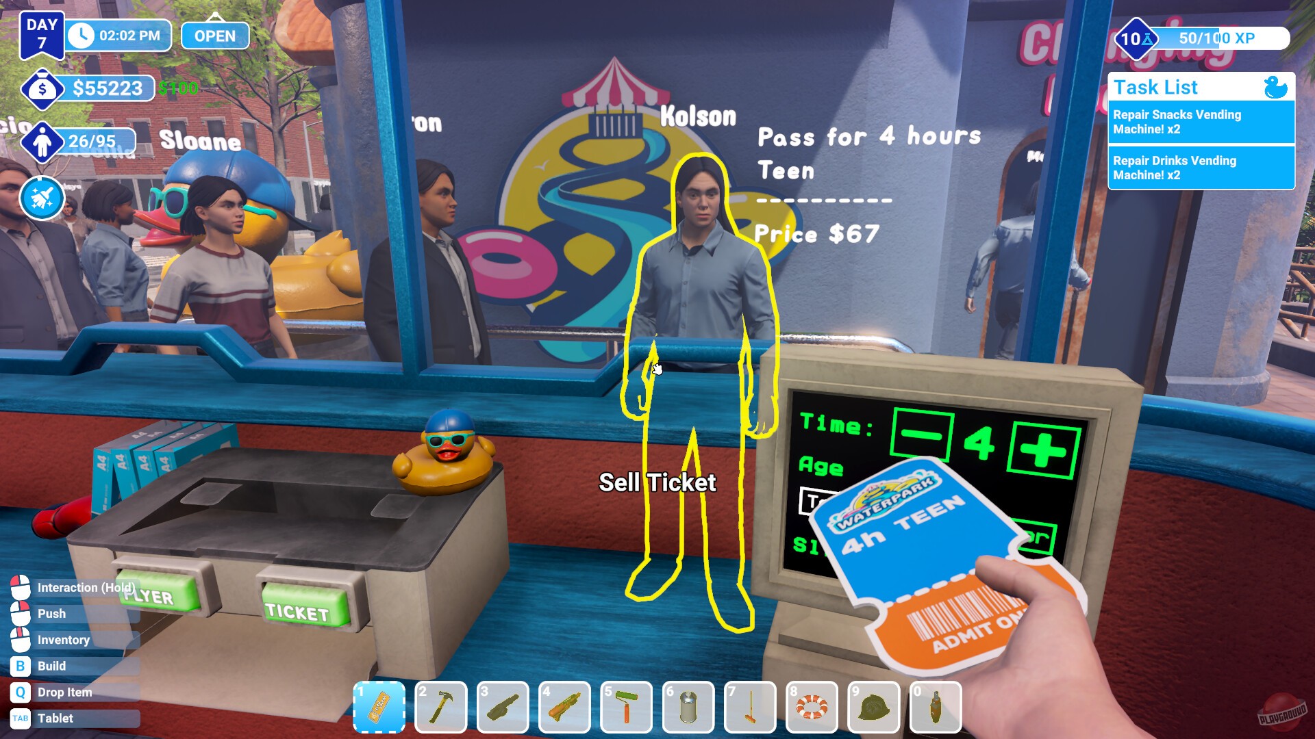 Скриншот из игры Waterpark Simulator - 19