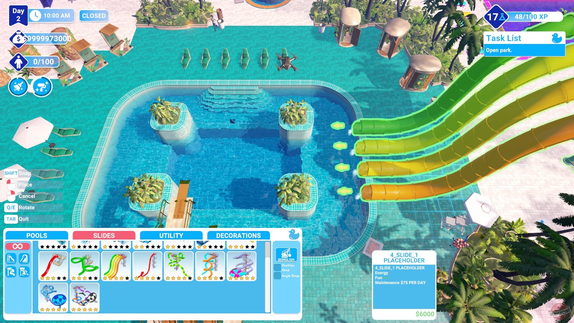 Скриншот из игры Waterpark Simulator - 3