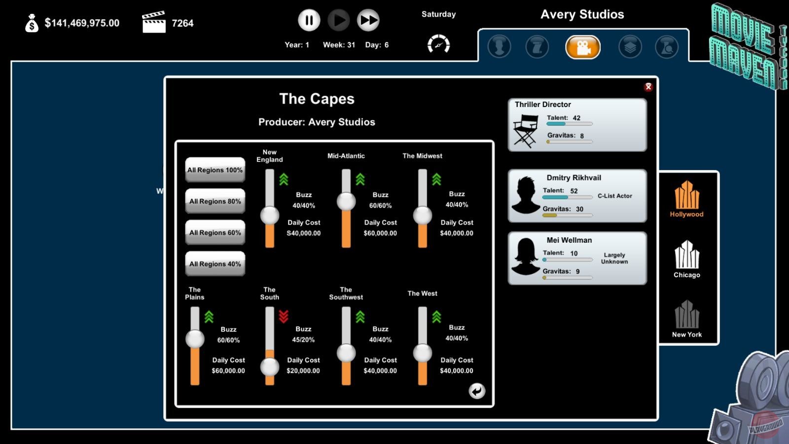Скриншот из игры Movie Maven: A Tycoon Game - 18