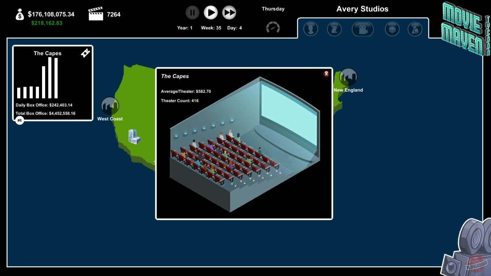Скриншот из игры Movie Maven: A Tycoon Game - 13