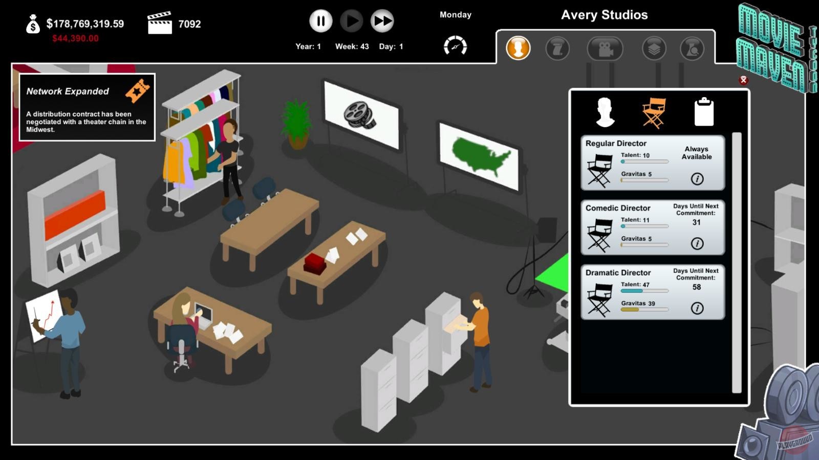 Скриншот из игры Movie Maven: A Tycoon Game - 16