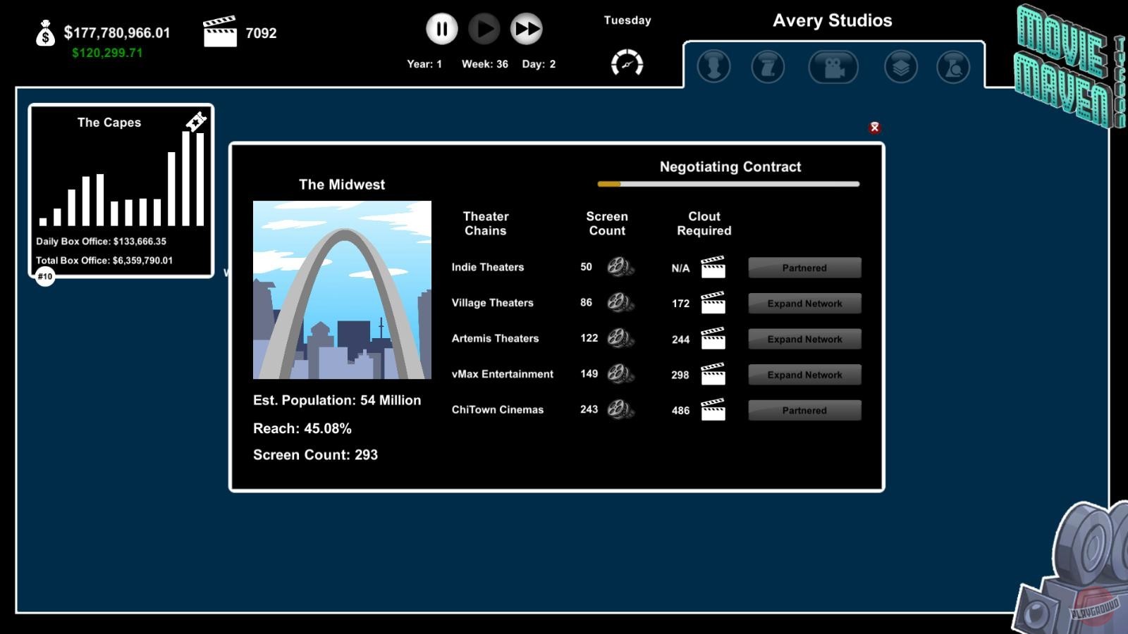 Скриншот из игры Movie Maven: A Tycoon Game - 19