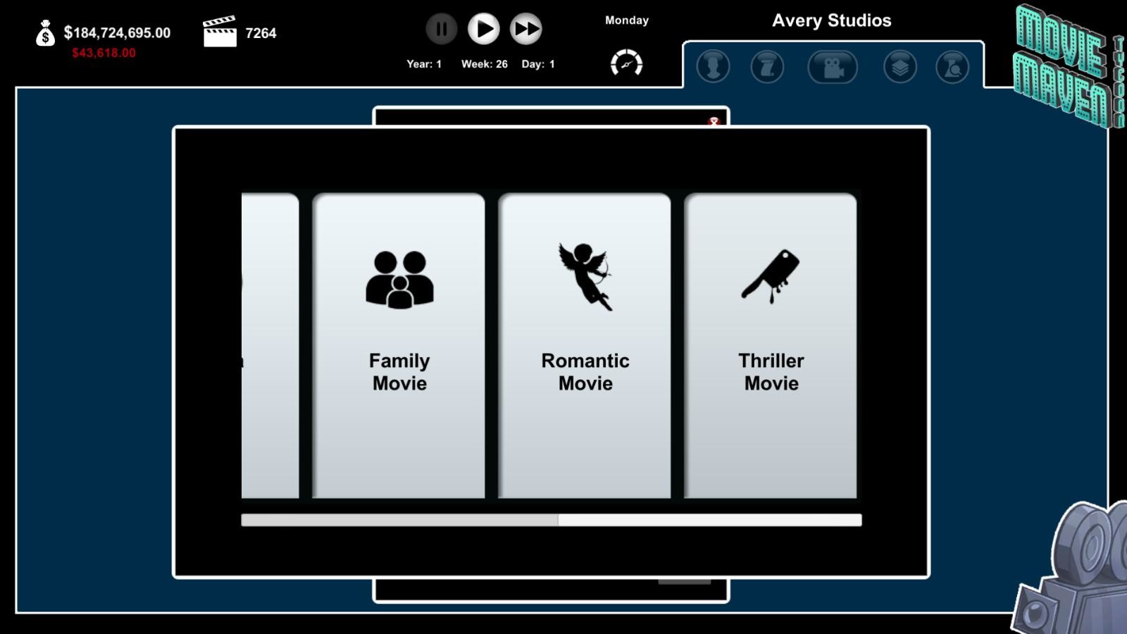 Скриншот из игры Movie Maven: A Tycoon Game - 7