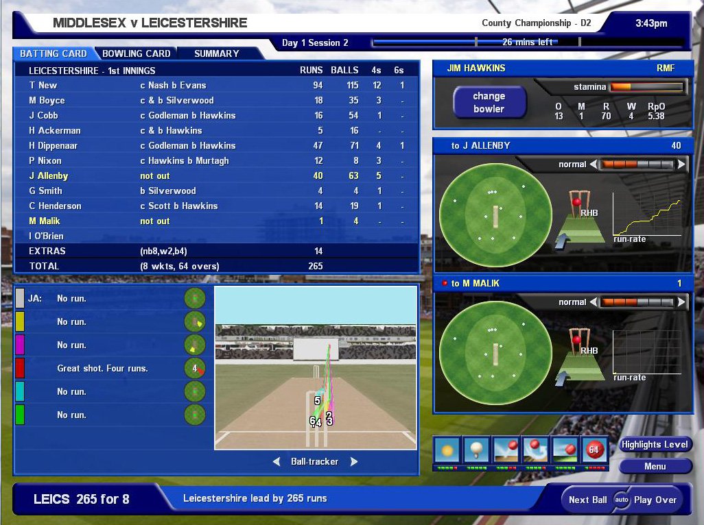 Скриншот из игры International Cricket Captain 2009 - 2