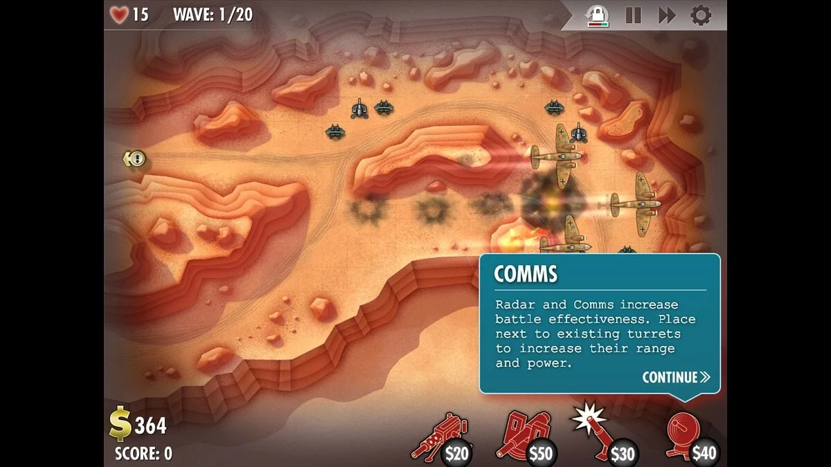 Скриншот из игры iBomber Defense - 12