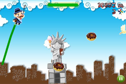 Скриншот из игры Crazy Gliding Man - 1