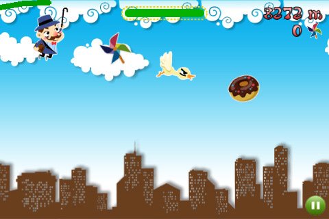 Скриншот из игры Crazy Gliding Man - 2