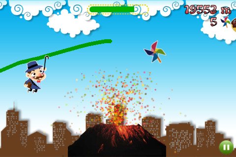 Скриншот из игры Crazy Gliding Man - 5