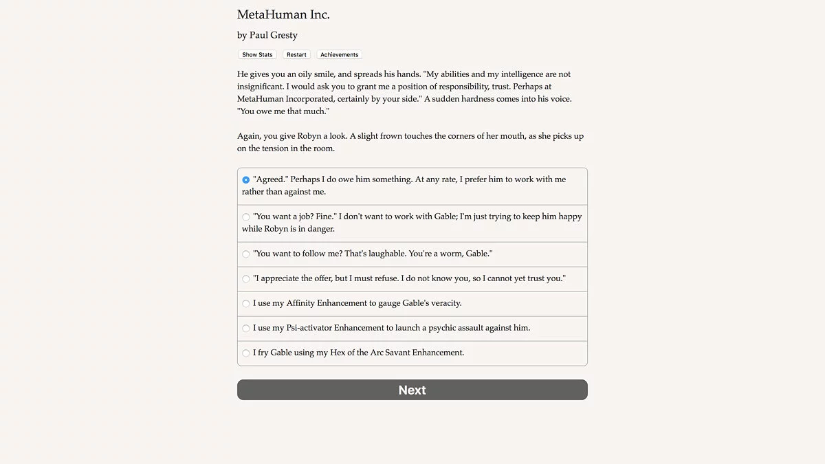 Скриншот из игры MetaHuman Inc. - 8