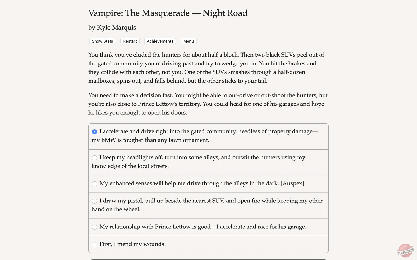 Скриншот из игры Vampire: The Masquerade — Night Road - 10