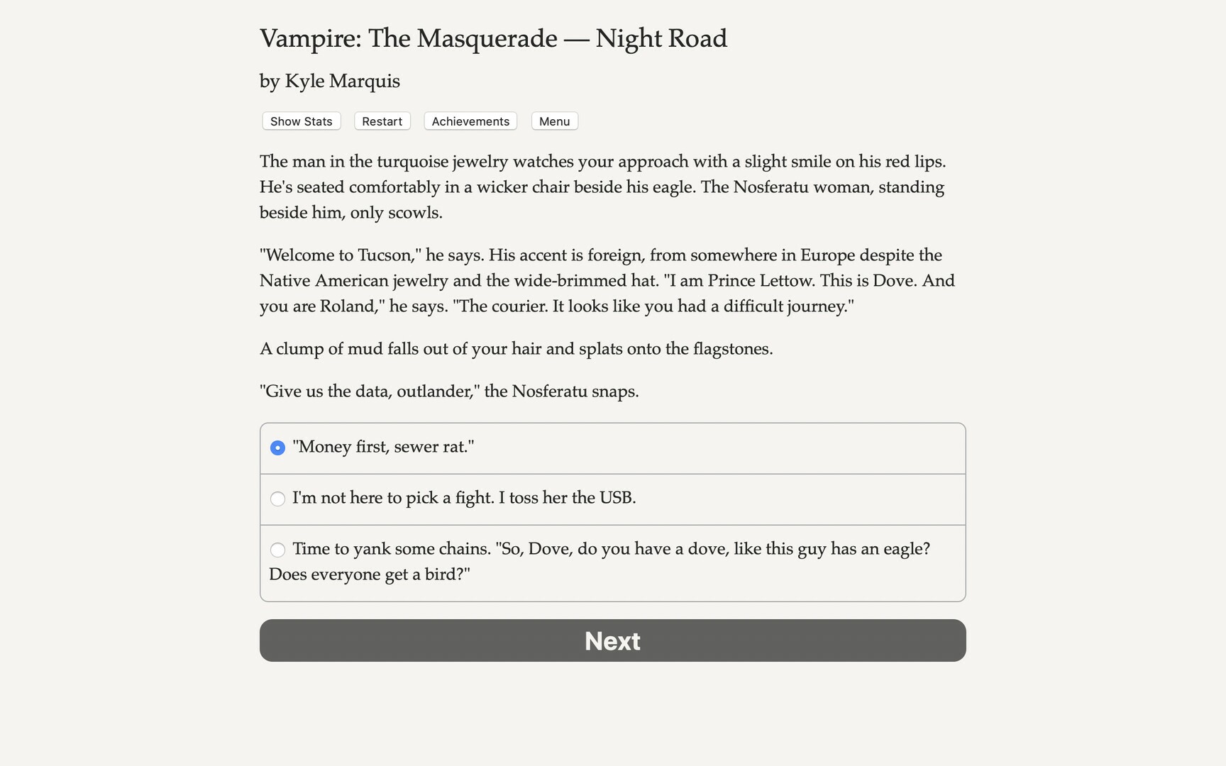 Скриншот из игры Vampire: The Masquerade — Night Road - 8